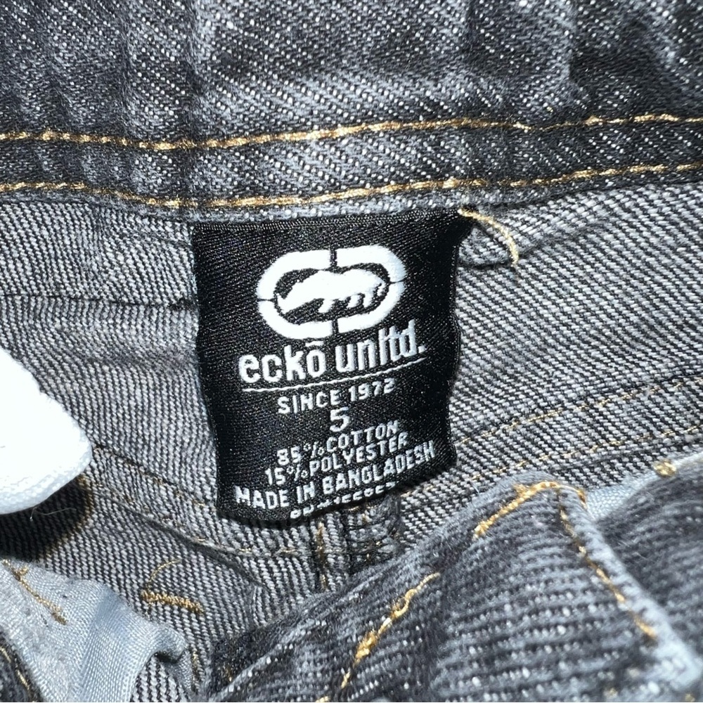 Ecko Y2K Kids Elastic Waist Pant Size 5 2000s Cotton Skater Vintage - Picture 4 of 6